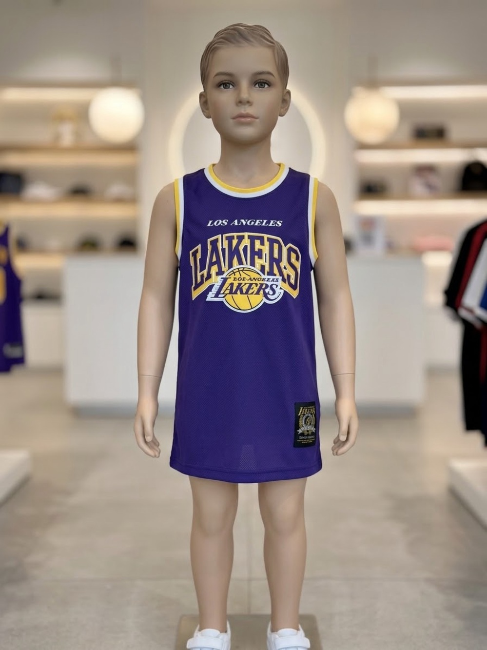 Los Angeles Lakers Purple Kids Basketball Jersey Tank Top